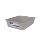 Petmate Basic Cat Litter Pan Mouse Gray, Medium