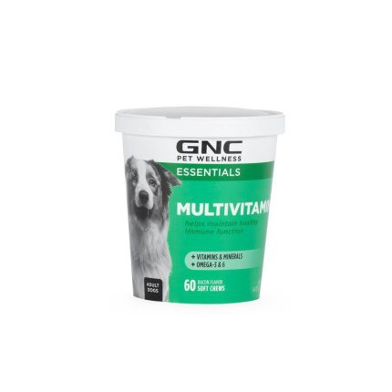 GNC Pet Wellness Essentials Dog Multivitamin Supplement for Healthy Immune System Soft Chew
