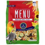 Menu Vitamin Fortified Food for Cockatiel Lovebirds and Small Consures 4 Lb