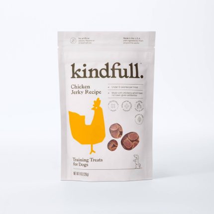 Kindfull Chicken Jerky Training Treats for Dog 8 Ounce