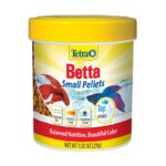 Tetra BettaMin Small Pellets Fish Food Complete Nutrition Plus Color Boost for Bettas 1.02 Oz.