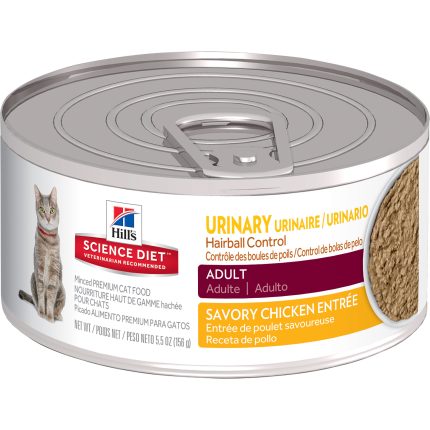 Hill's Science Diet Adult Urinary & Hairball Control Savory Chicken Entree Canned Cat Food