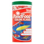 TetraPond PondFood Color Flakes Color-Enhancing Flaked Fish Food for Small Ponds 6 Oz