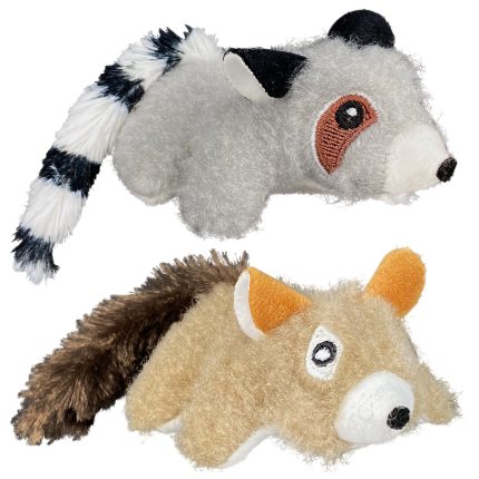 Vibrant Life Lemur and Squirrel Plush Multicolor Cat Toy Crinkle and Catnip 2 Pack