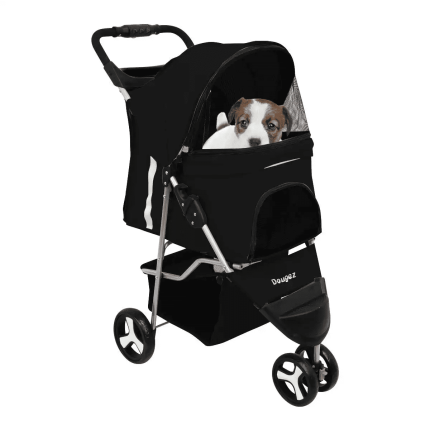 MoNiBloom Foldable Pet Stroller Black