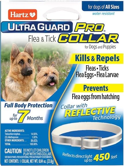 Hartz UltraGuard Pro Reflective Flea & Tick Collar for Dogs and Puppies