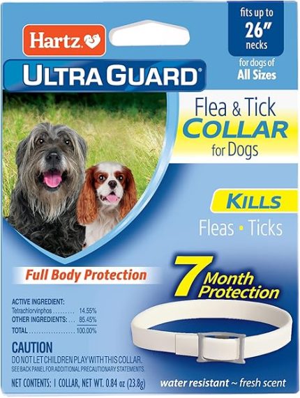 Hartz UltraGuard Flea & Tick Collar for Dogs and Puppies - 26" Neck