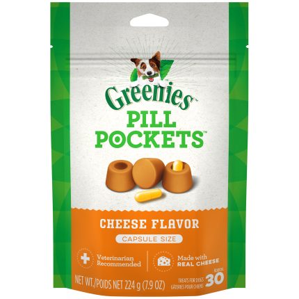 Greenies Pill Pockets for Dogs Large Capsule Size Soft Dog Treats 7.9 Oz (30 Pk)