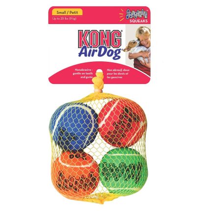 KONG SqueakAir Tennis Ball Dog Toy - S - 4ct