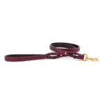 Auburn Burgundy 3/4 60 inch Braided Leash