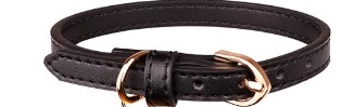 Leather Cat Collars with Bells Soft Pet Safety Collar Kitten Collars