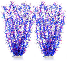 Aquarium Decor Plastic Plants Extra Large 21 Inches Artificial Fish Tank Plants Tall Fish Tank Decorations
