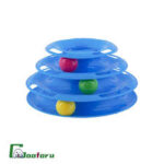 Vibrant Life Triple Chase 3 Tier Tower Interactive Ball Toy for Cats and Kittens
