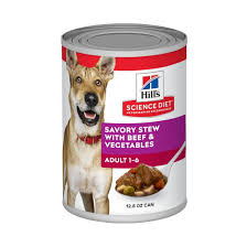 Hill's Science Diet 1-6Yrs Savory Stew with Beef & Vegetables Canned Dog Food, 12.8 Oz