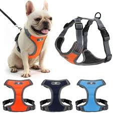 No Pull Dog Reflective Pet Chest Harnesses Adjustable No-Choke Soft Padded Dog Vest for Outdoor Walking