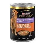 Purina Pro Plan Complete Essentials Turkey and Vegetables Entree in Wet Dog Food Gravy, 13 Oz.