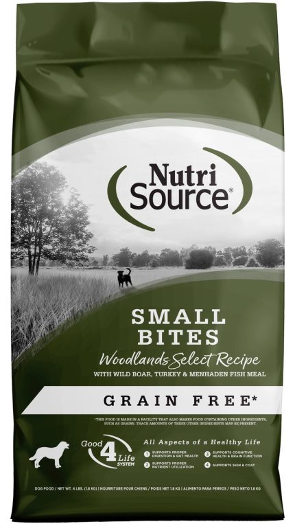 4 Lbs Grain Free Small Bites Woodland Select Dog Food
