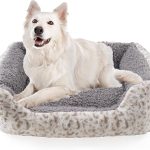 Dog Soft Bed, Anti-Anxiety Puppy Cuddler Bed for Puppy Dog and Cat (Grey, L)