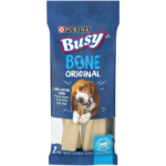 Purina Busy Bone Small & Medium Dog Treats Original Pork Long-Lasting Chews 7 Oz Pouch (2 Count)