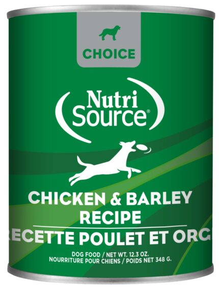 NutriSource Choice Chicken & Barley Wet Dog 12.3 oz