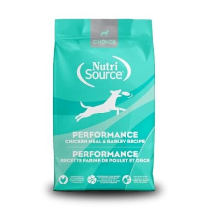NutriSource Choice Dry Dog Food, Performance Chicken Meal & Barley Recipe, 40 Lb.