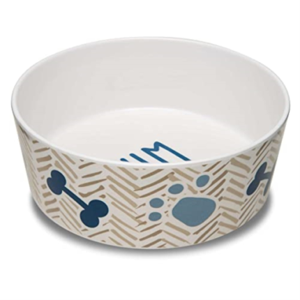 Loving Pets Dolce Moderno Yum Chevron No-Slip Dog Bowl