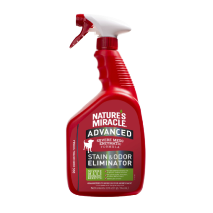 Nature's Miracle Advanced Stain and Odor Eliminator Dog for Severe Dog Messes 32 Fl Oz (B0723HRWJW)
