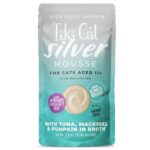 Tiki Cat Silver Tuna, Mackerel & Pumpkin in Broth Mousse Wet Cat Food, 2.8 Oz