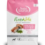 NutriSource Pure Vita Grain Free Small Bite Salmon Dog 4 lb
