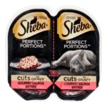 Sheba Perfect Portions Cuts in Gravy Gourmet Salmon, Seafood and Gravy Flavor Wet Cat Food - 2.64oz