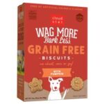 Cloud Star Wag More Bark Less Oven Baked Biscuits Grain-Free Pumpkin Dry Dog Treat  14 oz