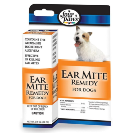 Four Paws Aloe Ear Mite Treatment Dog .75oz