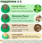 Potaroma Catnip Toys Balls 4 Pcs, Extra Cat Energy Ball - Image 2