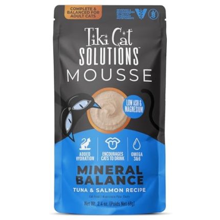 Tiki Cat Solutions Mousse Mineral Balance Tuna & Salmon 2.4 Oz