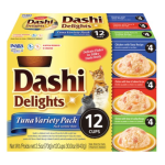 Inaba Dashi Delight Tuna Flavored Variety Pack Bits in Broth Cat Food Topping