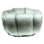 Arlee Sheba Quilt Round Cat Bed Grey