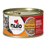 Nulo Grain-Free Real Shreds with Organ Meat Wet Canned Cat & Kitten Food, Chicken and Beef in Broth, 2.8 Ounce