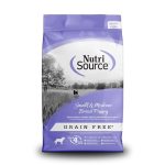 NutriSource Grain Free Small & Medium Breed Puppy with Turkey Turkey Meal & Whitefish Meal Dog Food 12 Lb