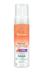 TropiClean Natural* Flea + Tick Waterless Shampoo for Cats, 7.4 Oz
