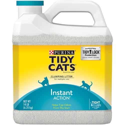 14333371-1.jpg Purina Tidy Cats Instant Action Clumping Cat Litter Natural Low Dust Odor Control 14 Lb. Jug - Image 1