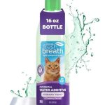TropiClean Fresh Breath Cat Dental Water Additive + Urinary Tract Support, with Cranberry Extract, Teeth Cleaning & Breath Freshener Solution, 16oz