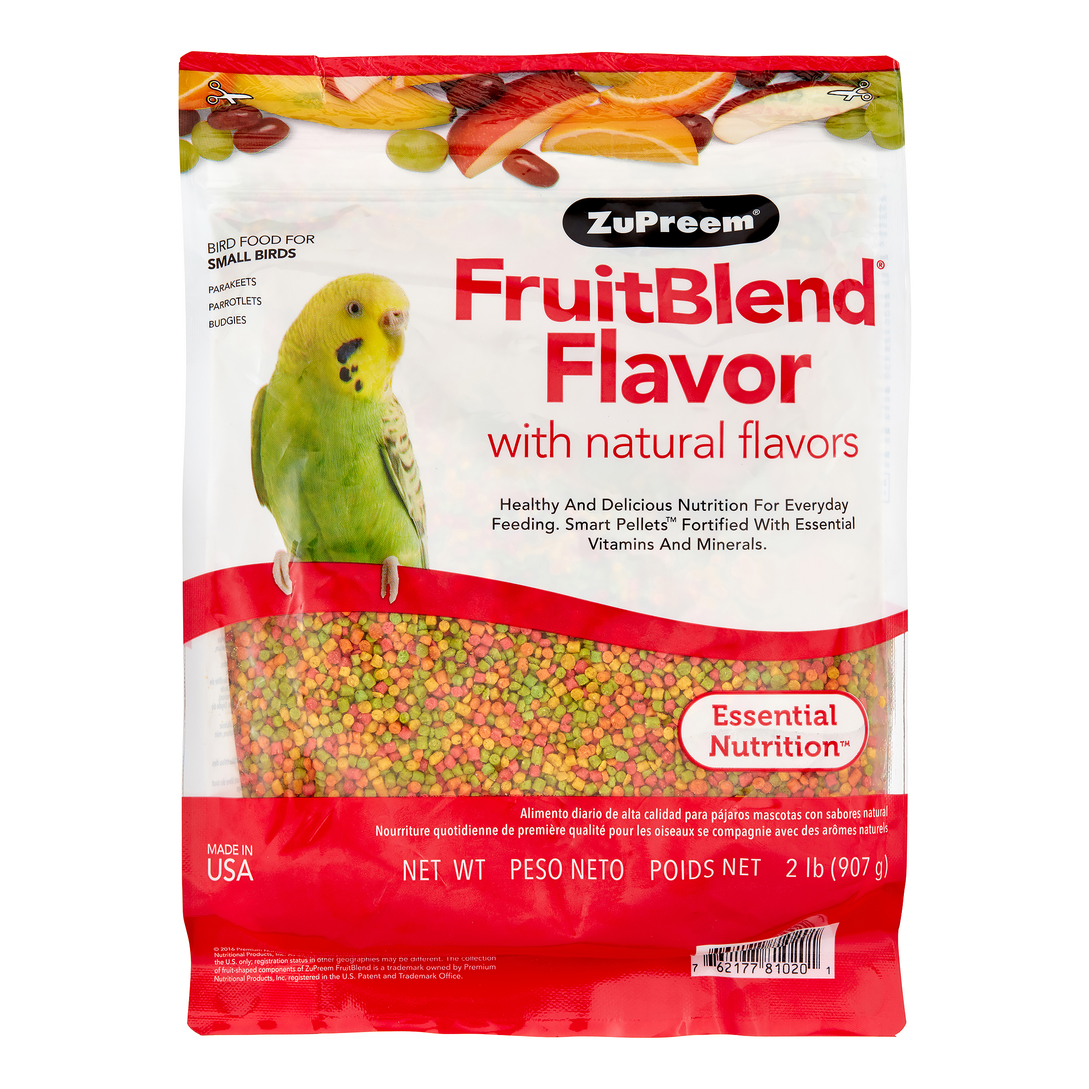 22750270-1.jpg ZuPreem® FruitBlend® Flavor with Natural Flavors Bird Food for Small Birds - Image 1