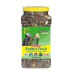 3-D Pet Products Premium Parrot Bird Food Seeds 4 Lb. Stay Fresh Jar