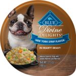 Blue Buffalo Delights Natural Adult Small Breed Wet Dog Food Cup New York Strip Beef Flavor in Hearty Gravy - 3.5oz