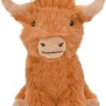 Multipet Highland Cow Plush Dog Toy