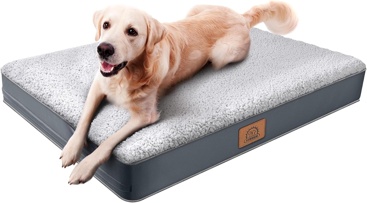 71BvAhPtuRL-_AC_SL1500_.jpg Orthopedic Dog Bed for Large Dogs - Big Waterproof Dog Crate Bed - Image 1