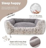 Dog Soft Bed, Anti-Anxiety Puppy Cuddler Bed for Puppy Dog and Cat (Grey, L) - Image 2