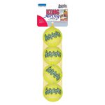 KONG SqueakAir Tennis Ball Dog Toy - Yellow - 4ct