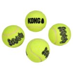 KONG SqueakAir Tennis Ball Dog Toy - Yellow - 4ct - Image 2