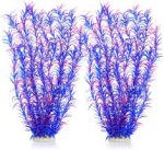 Aquarium Decor Plastic Plants Extra Large 21 Inches Artificial Fish Tank Plants Tall Fish Tank Decorations